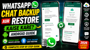WhatsApp Chat Backup Aur Restore Kaise Kare