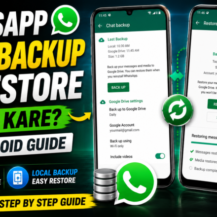 WhatsApp Chat Backup Aur Restore Kaise Kare